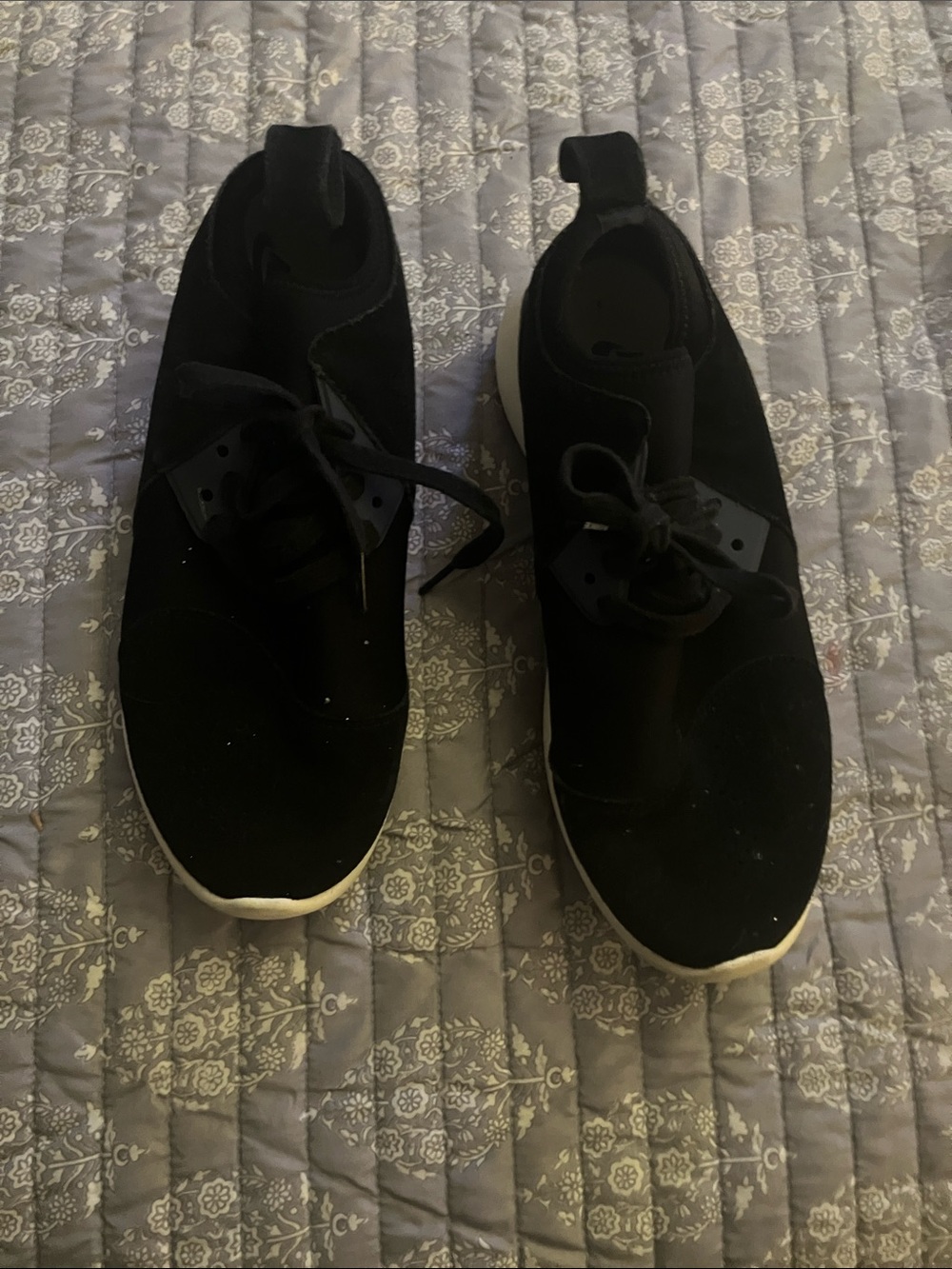 Black Slip-On Athletic Sneakers